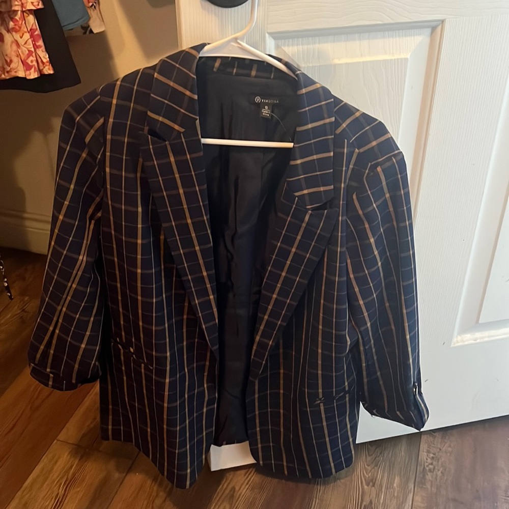 Versona plaid jacket.